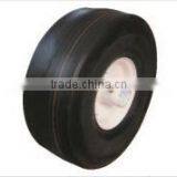 4.10/3.50-4 Pneumatic Tubeless Smooth Handtruck Wheel Lawnmower Wheel Hand Trolley Wheel thumbnail-1