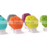 New Design Colorful Hexagon Baby Pacifier Chain Clamp Silicone Gel thumbnail-1