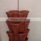 Stackable Garden Planter Herb Flower Pots Indoor Outdoor Round Clover thumbnail-3