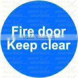 Fire Door keep Clear sticker
