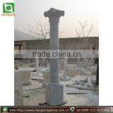 Indoor Solid Decorative White Carved Marble Pillar