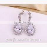 Wholesale Stock Small Order Fashion Women Top Grade Drip Zircon Earrings thumbnail-2
