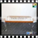 Transparent Beauty Acrylic End Table PMMA Coffee Tables Plastic Tea Table From China Manufacturer thumbnail-5