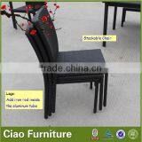 Garden Stackable Rattan Chair for Lunch Dining Chair thumbnail-1