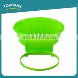 Toprank Colorful Plastic Vegetable Draining Strainer Basket Hanging Vegetable Food Strainer Basket With Holder thumbnail-3