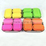 Silicone Food Storage Lunch Box Containers thumbnail-6