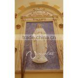 Wall Mounted Stone Carving Religious Decoration Relief Frame for Mary