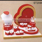 China Exhibitor Organizer for Shop Counter and Store Window Leather Jewelry Display Set thumbnail-4