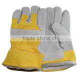 NMSAFETY 10.5" AB Grade 190-220g Industrial Cheap Welding Safety Gloves Cowhide Gloves Leather Working Gloves for Man thumbnail-1