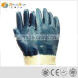 Knit Wrist Blue Sandy Nitrile Coated Gloves thumbnail-1