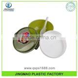 Customized Logo Double Deck PP Plastic Lunch Box With Spoon thumbnail-3