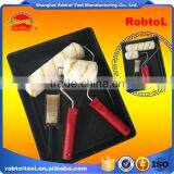 4 in 1 Set 9" Wall Paint Roller Brush Sleeve Wall Decor Decorative Art Tool