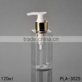 2017 Hot New Products Cosmetik Packaging Clear Empty 120ml Plastic Pet Square Bottle Pump Wholesale thumbnail-2