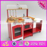 2016 New Design Home Play Multi-function Wooden Toddler Kitchen Set W10C248 thumbnail-1