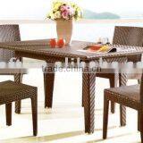 Rattan Kitchen Chair and Table Set thumbnail-1