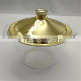 4L Wholsale Restaurant Hotel Supplies Chafing Dish, Gold Glass Buffet Stove thumbnail-4