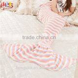 Pink Polka Dot Cute Mermaid Blanket Customize Mermaid Tail Blanket HSB7566 thumbnail-5