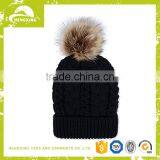 100% Wool Cable Knit Slouchy Beanie Hats thumbnail-1