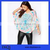 tie dye poncho hoodie south american clothing