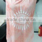 Multi Color T-Shirts Tie Dye Fashion Print Girl Vest Tank Tops Short Crop Top for Summer thumbnail-1