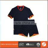 Running Clothing 100% Cotton Black Color Football Wear Basketball Wear Sportwear Summer Wear for Men