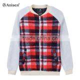 China Men Fashion Plaid Half Sleeve Suit Jacket thumbnail-1