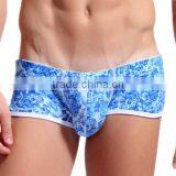 Custom Men's Sey Boer Shorts Summer Flower Printed Boers Cotton Breathable Underwear for Man 4 Colors thumbnail-1