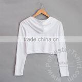 Women Fit Crop Top Hoodie Sublimation Blank. no Minimum Qauntity 3 Color Ready. Real Factory. Sample in Few Days thumbnail-2