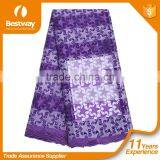 Bestway Royal Blue Fancy Lace Borders FL0189 French Net Lace With Stones 2016 thumbnail-5