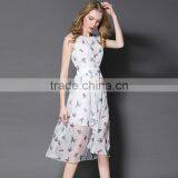 Maxnegio Women Casual One Piece Dress in Floral Print Sexy Slit Maxi Topshop Ruffle Dress thumbnail-6