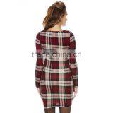 Wholesale Bodycon Slim Pencil Party Dress Design Your Own Fashion Checked Dress thumbnail-3