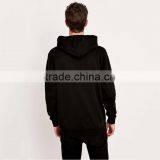 Custom Wholesale Solid Color Black Hoodie Blank High Quality Hoodies thumbnail-2