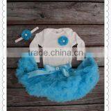 Baby Summer Suit Sets Top Shirts+kids Fluffy Skirts Children Clothing Set thumbnail-5