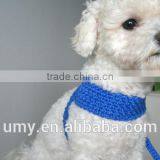 Friendly Dog Collar And Matching Leash Crochet Leather Dog Leash Cotton Pet Harness thumbnail-3