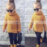 Baby Girl Boy Clothes High Neck Warm Sweater Children Toddler Kids Poloneck Turtleneck Winter Autumn Pullover Knit Loose Top thumbnail-6