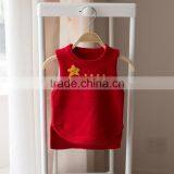 S32896W Toddler Baby Girls Floral Sleeveless Sweater Kids Children Kint Sweater Vest thumbnail-4