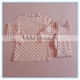 Wholesale OEM Children Gilrs Cotton Underwear Set Long Johns, High Quality Kids Pajamas Clothes for Child