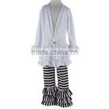 Unique Boutique Ruffle Dress and Stripe Pants Outfit for Girl thumbnail-1