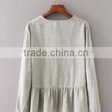 Runwaylover EY2365B New Fashion 2017 Ladies Deep V-Neck Embroidery Blouse thumbnail-5