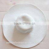 Wholesale New Fashion Straw Monogramed Floppy Hat thumbnail-5