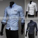 Wholesale Walson America Style Cotton Long Sleeve Mens Shirt Apparel thumbnail-1
