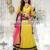 Semi Stitched Flourish Elegant Heavy Work Lehenga Sarees thumbnail-1