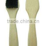 Wooden Shoe Care Pig Hair Shoe Brush thumbnail-1