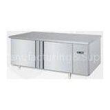 Stainless Steel Double Under Counter Refrigerator for Bar , Beverage