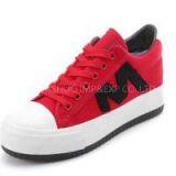 New Prevalent Girl\'\'s 3 Color Lace Up Canvas Platform Shoes