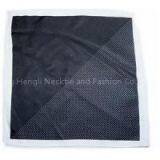 Black Dot Plain Printing Hanky thumbnail-1