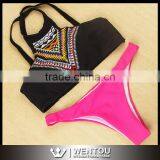 Hot Sale Sexy Vintage Printing Bikini thumbnail-2