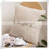 Good style cotton small office hold the twist knitting buttons cushions wool knit pillowcases