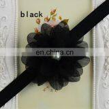 High Quality Children Headdress Draped Chiffon Pearl Hair Band Girl Headbands thumbnail-6