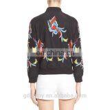 Embroidery Clothing Custom Bomber Jacket Woman thumbnail-3